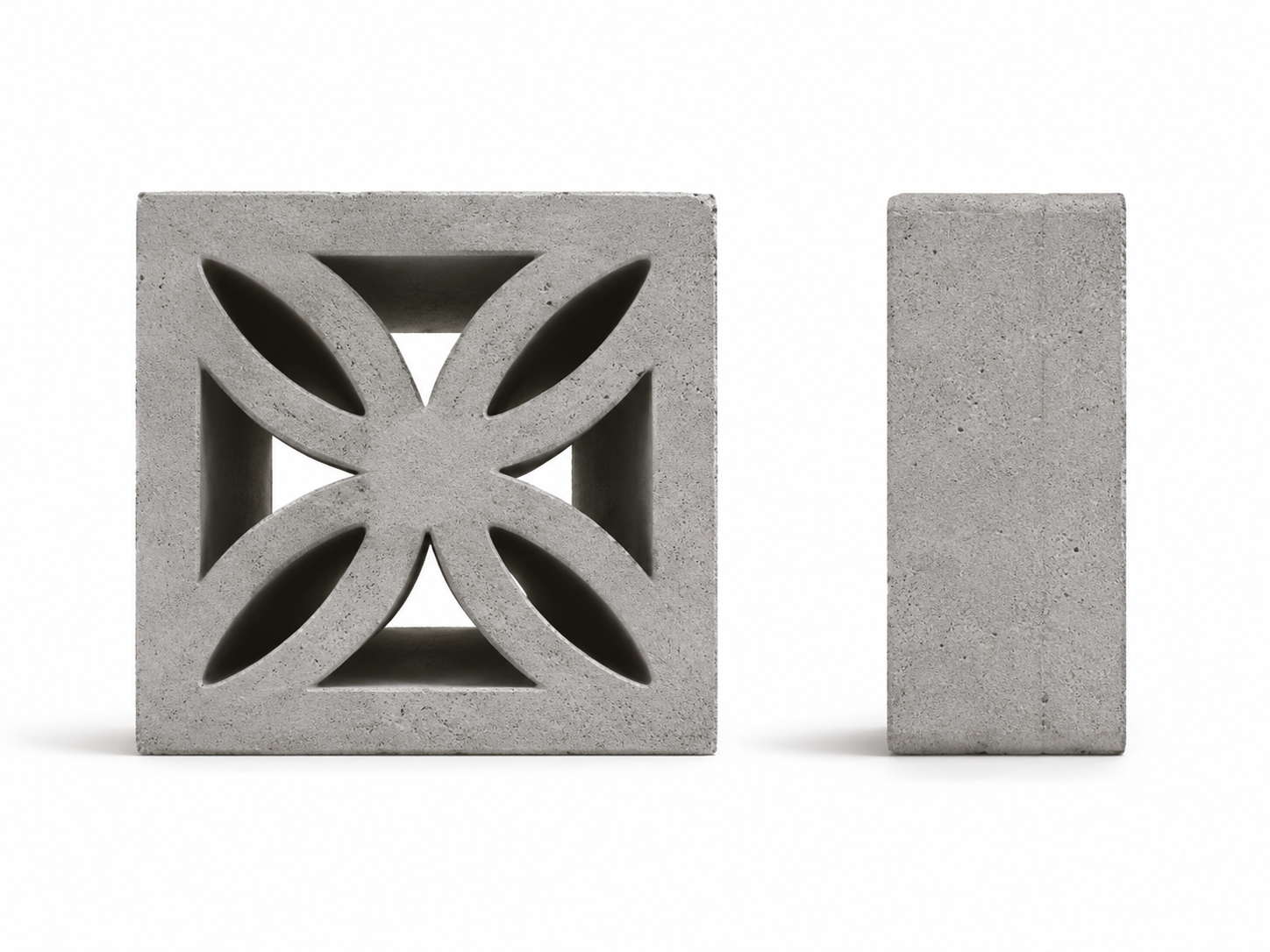 Celosía de Concreto 4 Hojas 30x30x10 cm